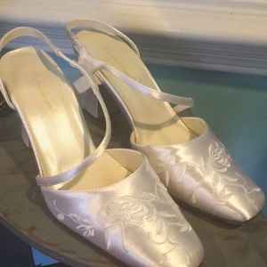 Michaelangelo Hilary Satin Wedding Heel